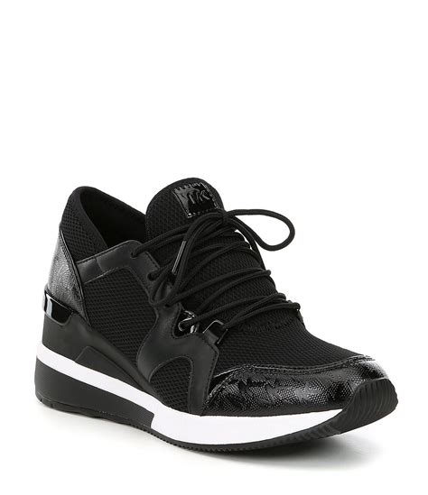 michael kors black sneakers women|michael kors denim sneakers.